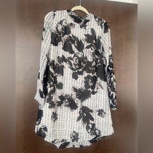 ASTR black and white print mini dress